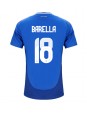 Italien Nicolo Barella #18 Heimtrikot EM 2024 Kurzarm